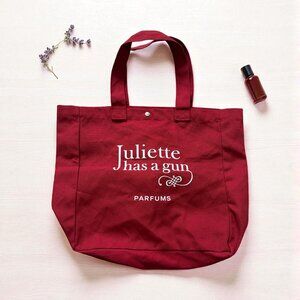 JULIETTE HAS A GN Iconic Red Canvas Tote Bag NEW NWOT